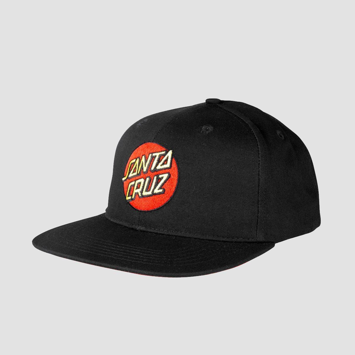 Santa Cruz Classic Dot Snapback Cap Black