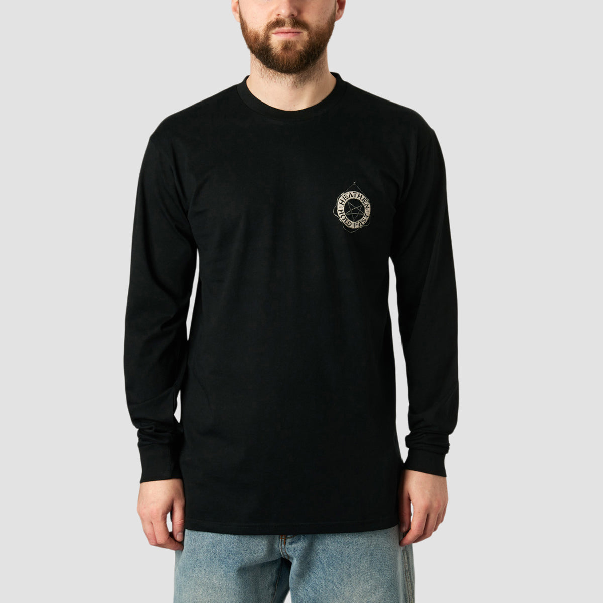 Heathen Stormy Seas Longsleeve T-Shirt Black