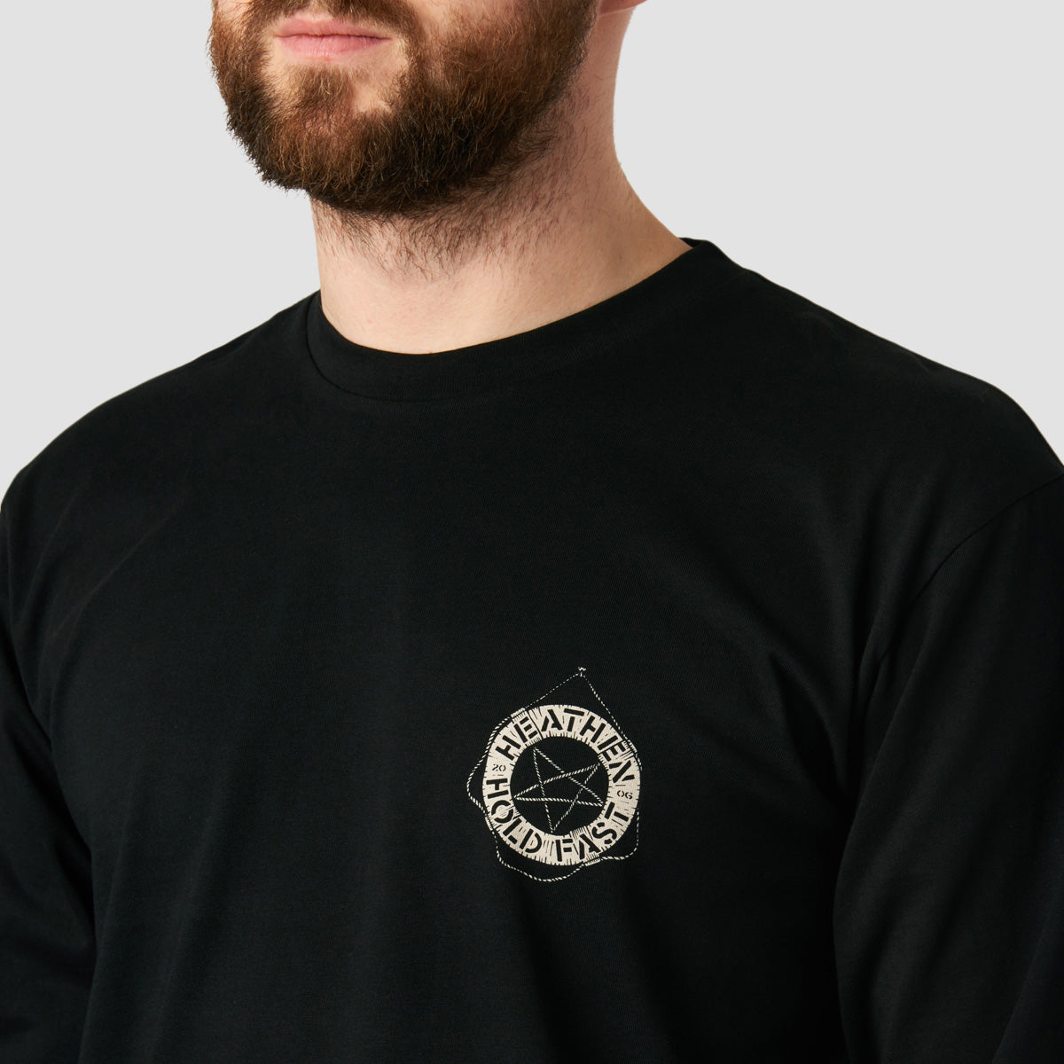 Heathen Stormy Seas Longsleeve T-Shirt Black