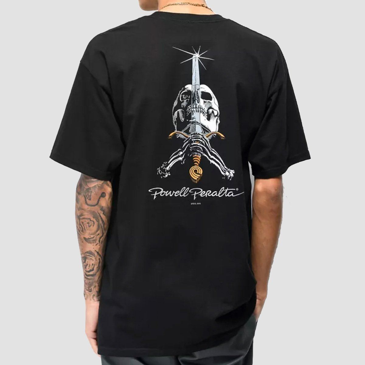 Powell Peralta Skull & Sword T-Shirt Black