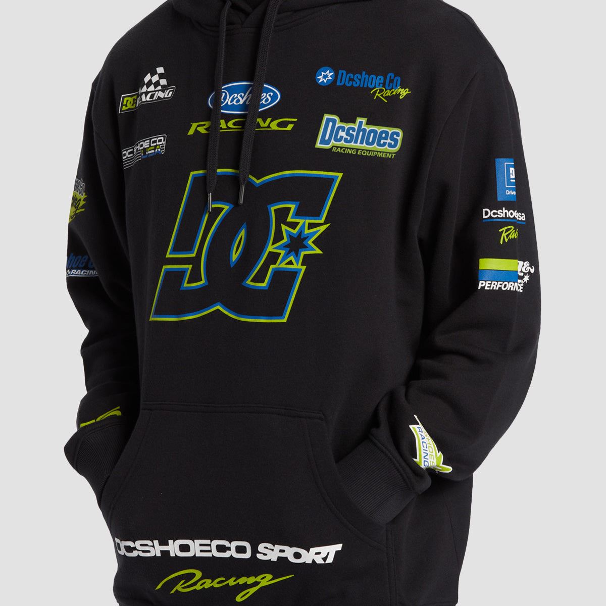 DC Racing Pullover Hoodie Black