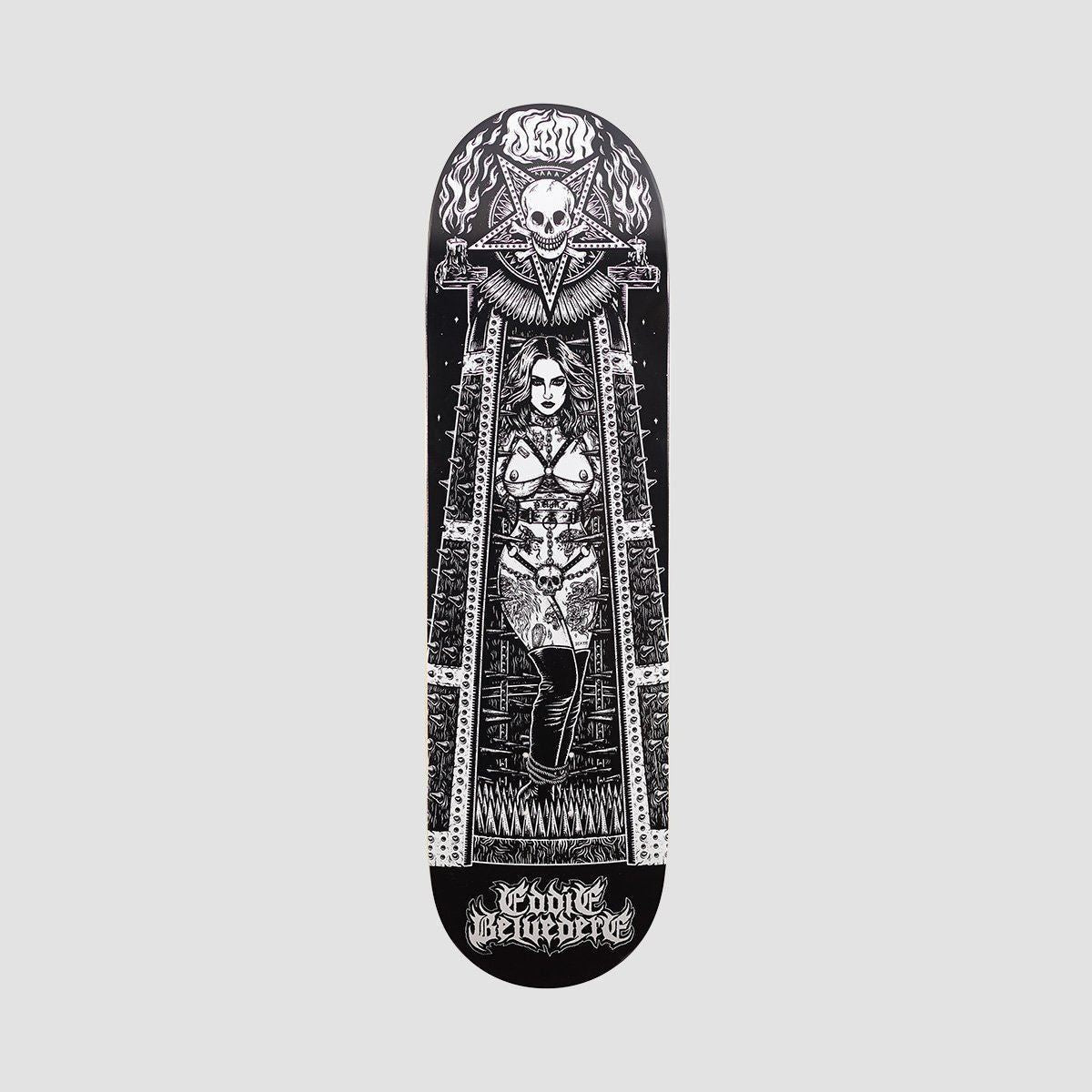 Death Eddie Belvedere Maiden Skateboard Deck - 8.75"