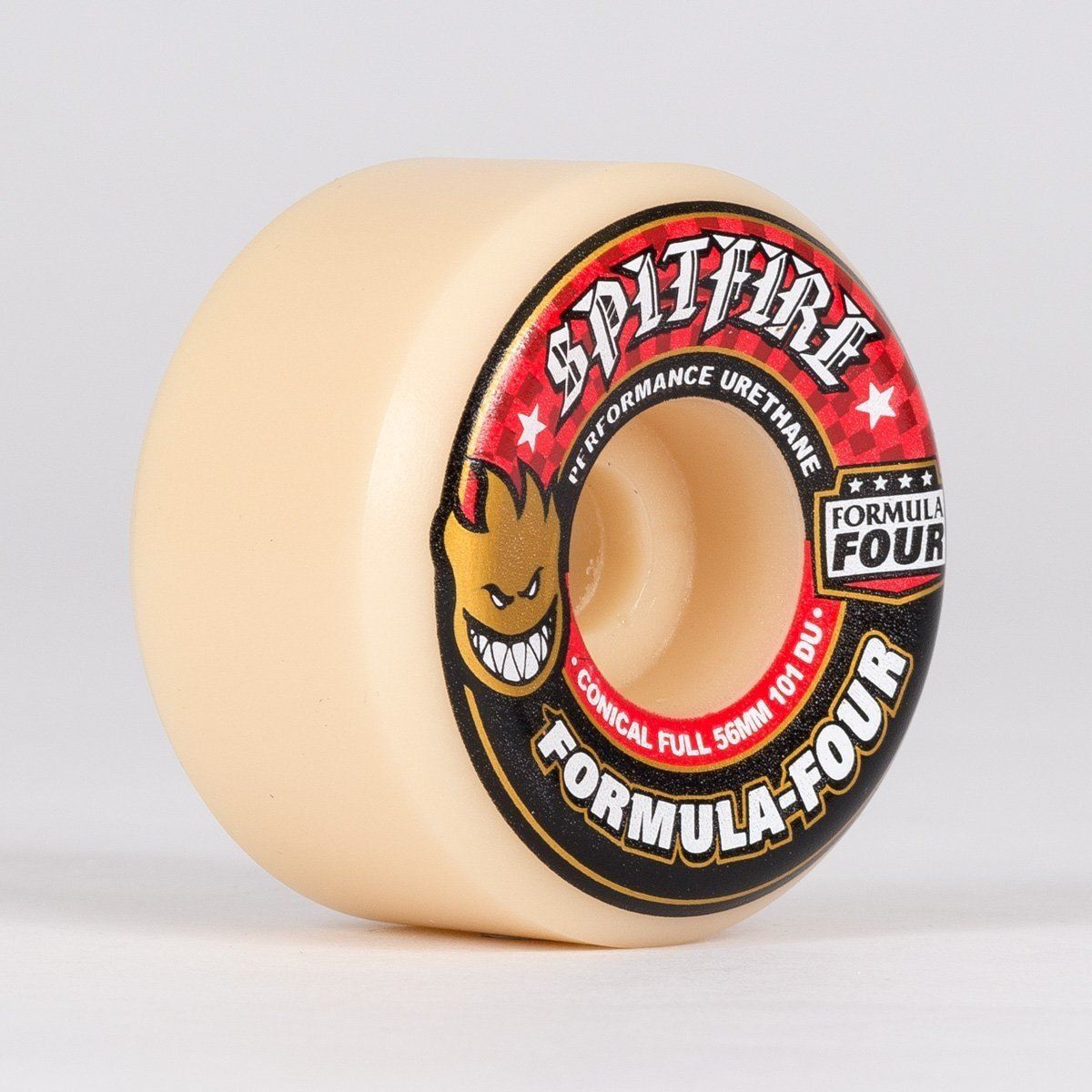 Spitfire Formula Four Conical Full 101DU Skateboard Wheels Natural/Red