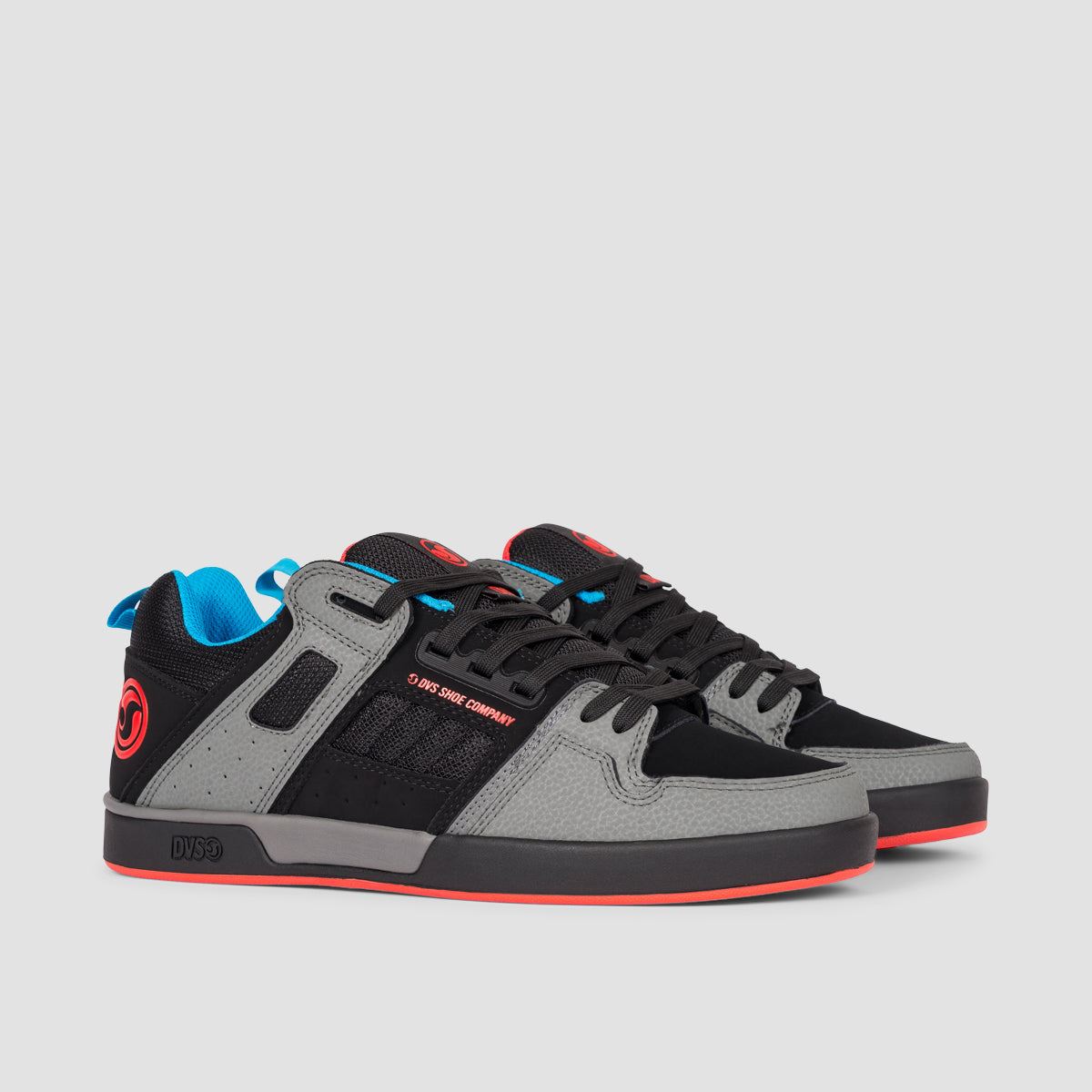 DVS Comanche 2.0+ Shoes - Charcoal/Black/Fiery Red/Blue Nubuck