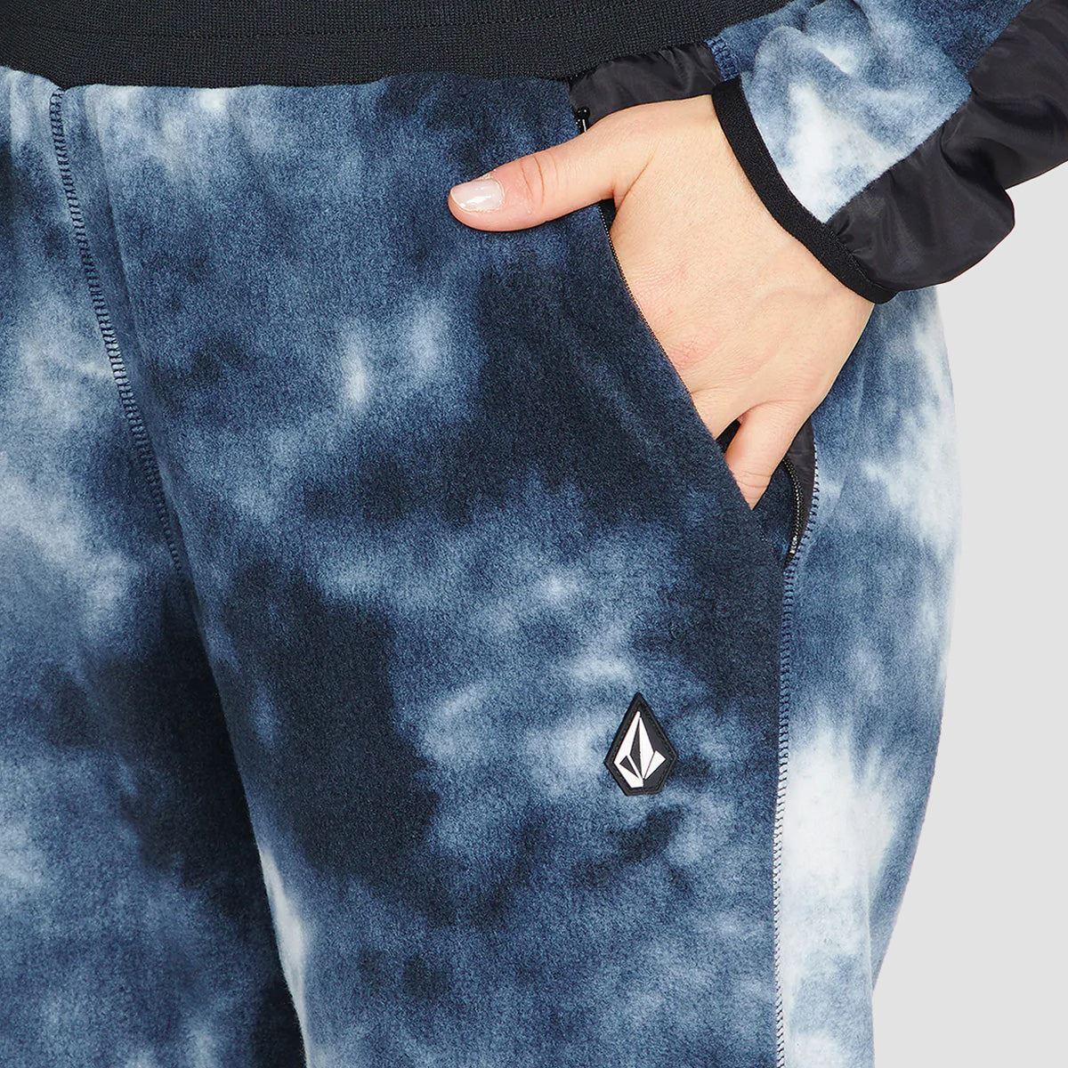 Volcom Polar Fleece Pants Storm Tie-Dye - Womens