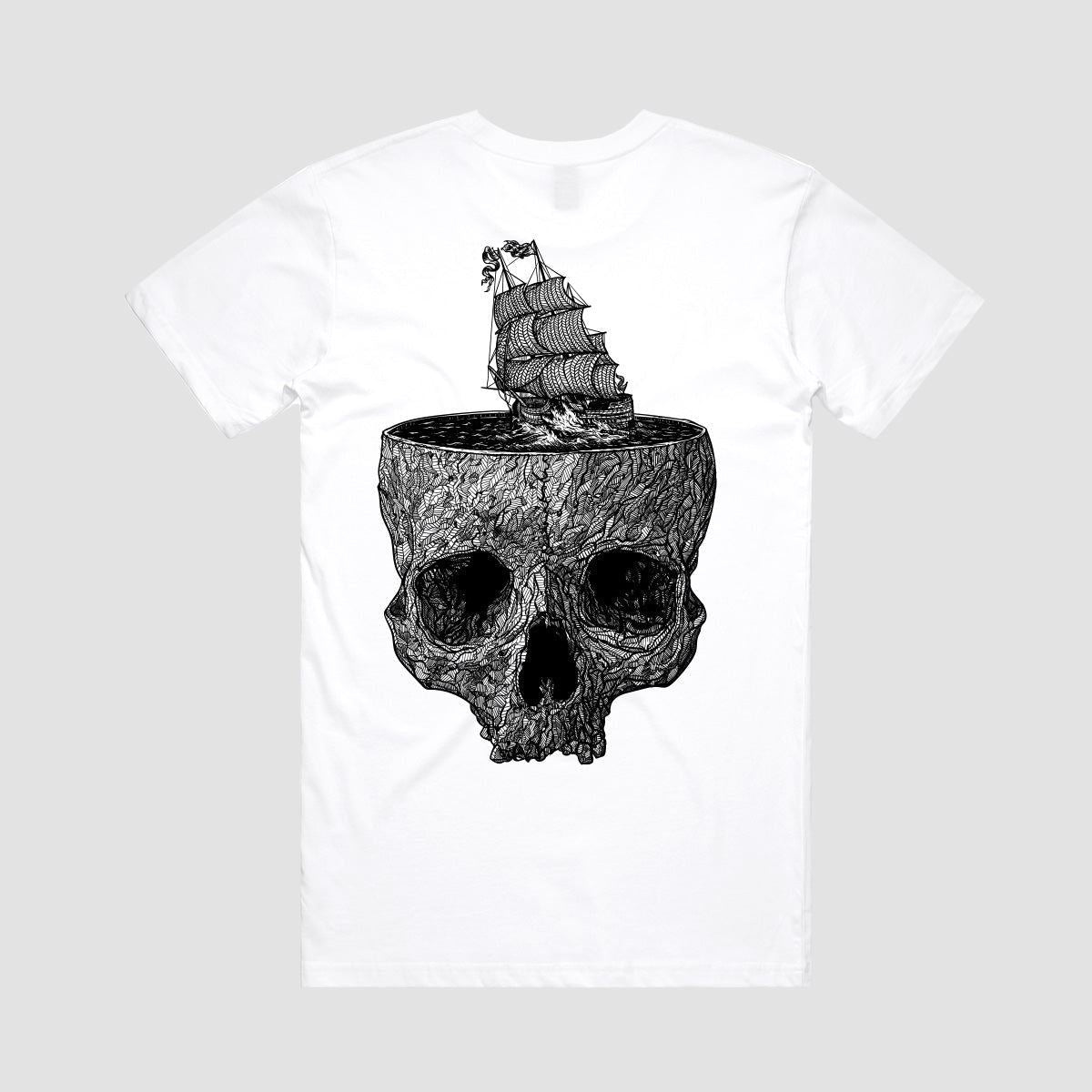 Heathen Stormy Seas T-Shirt White