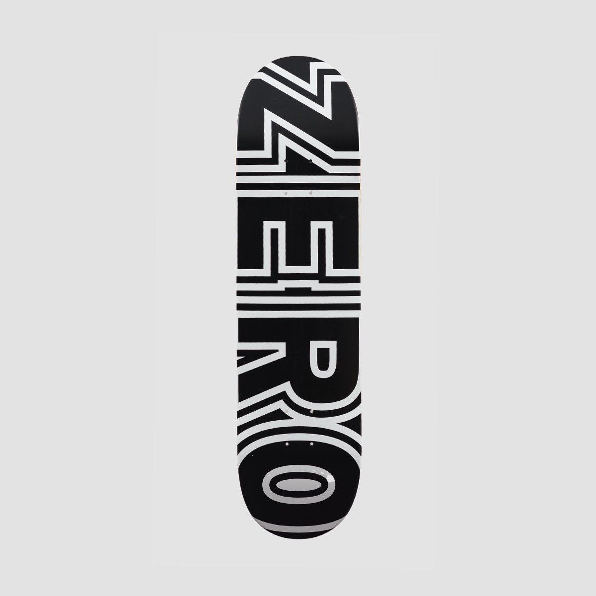 Zero Bold Skateboard Deck Black/White - 8.25"