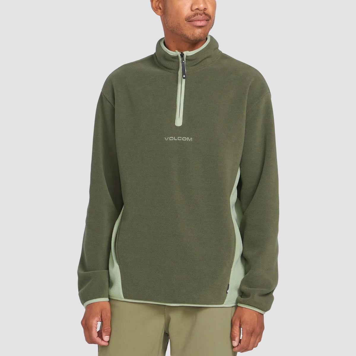 Volcom Error 92 Mock Neck Sweatshirt Wintermoss