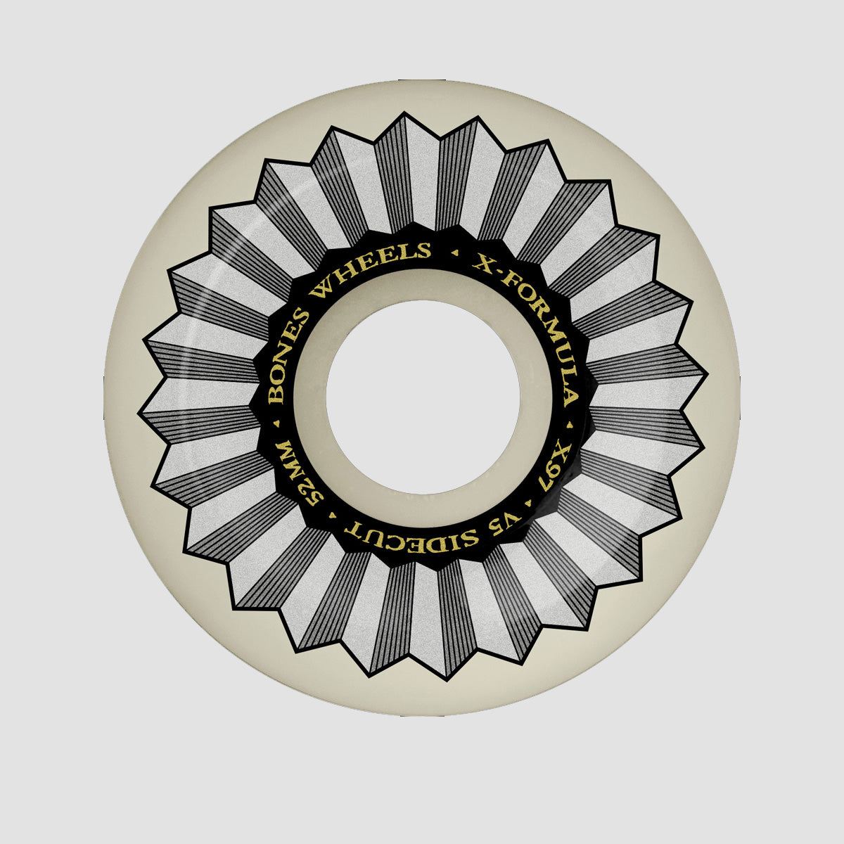 Bones X-Formula XF Sidecut V5 97A Skateboard Wheels White 52mm