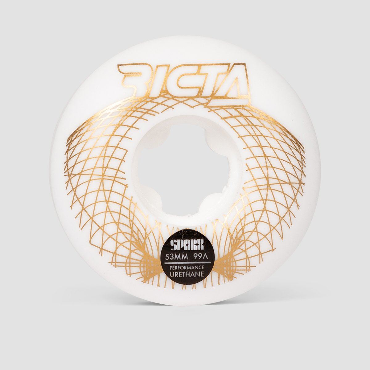 Ricta Wireframe Sparx 99a Skateboard Wheels White 53mm