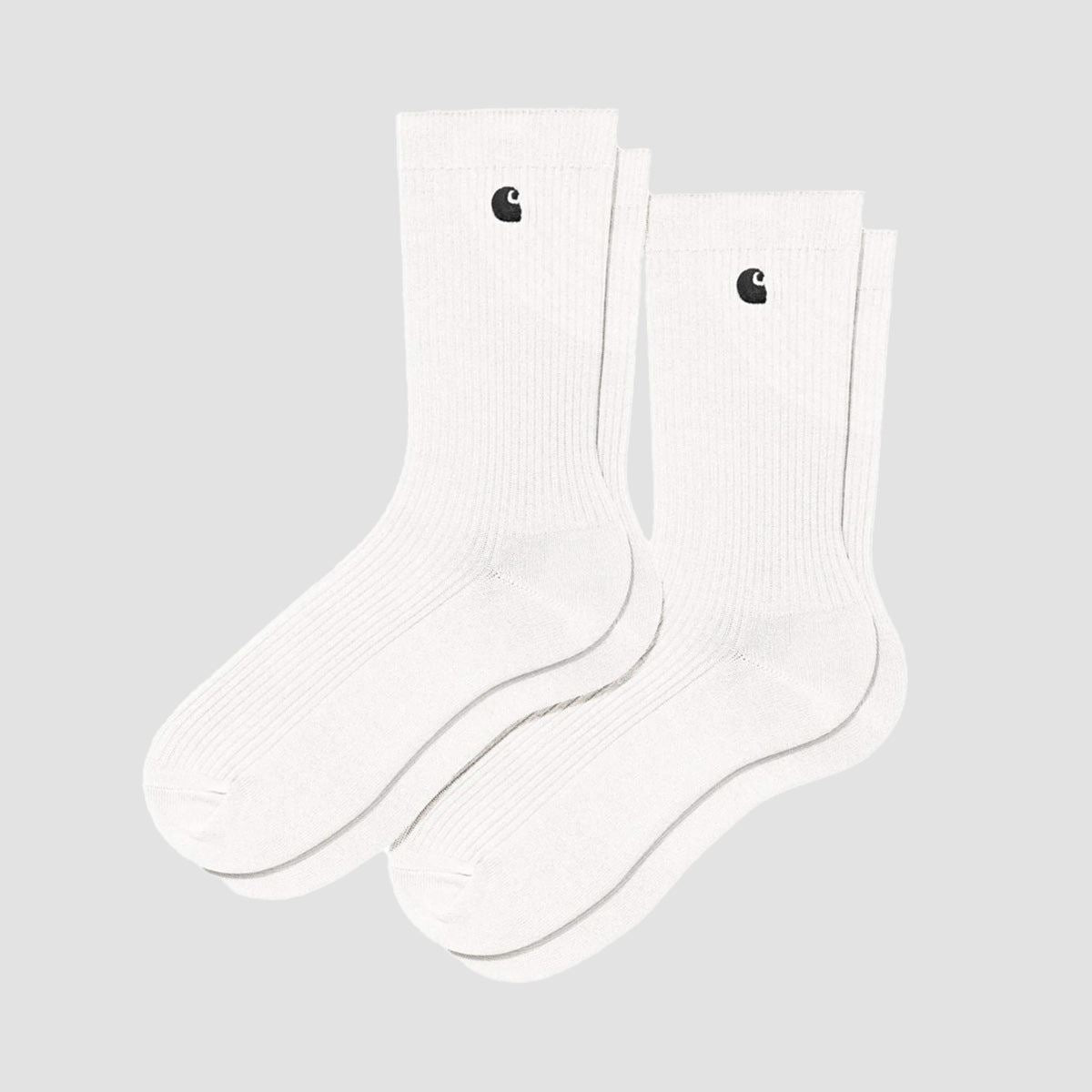 Carhartt WIP Madison Socks 2 Pack White/Black