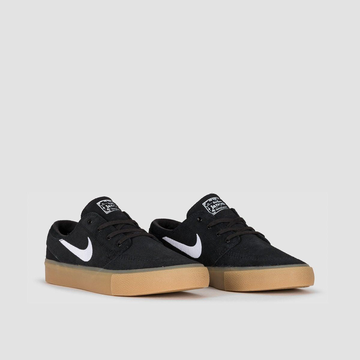 Nike SB Zoom Janoski RM Shoes - Black/White/Black/Gum Light Brown