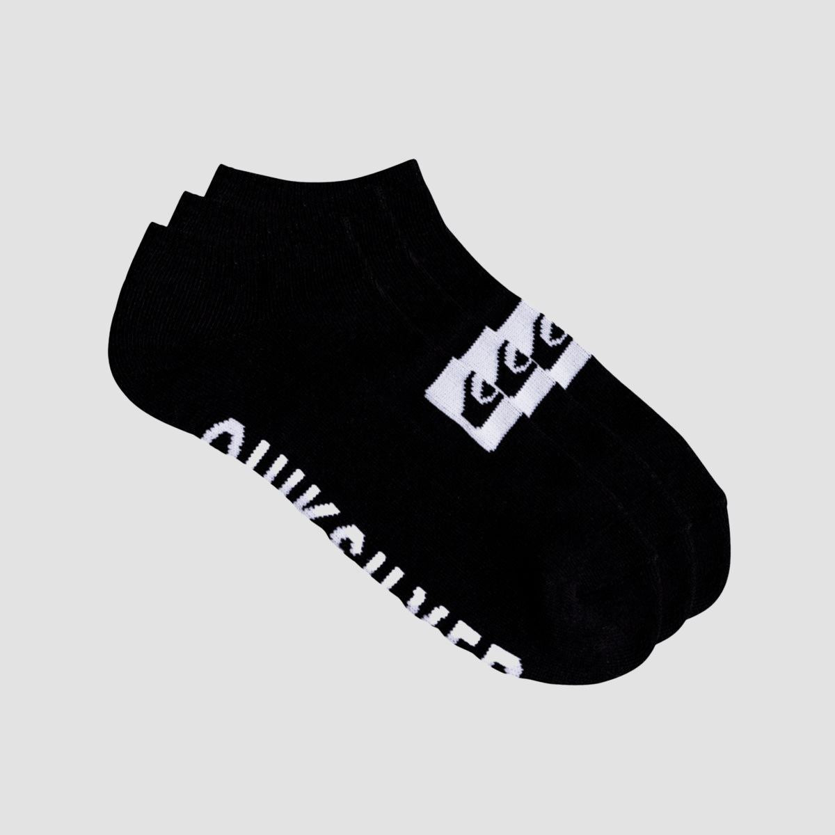 Quiksilver Ankle Socks 3 Pack Black