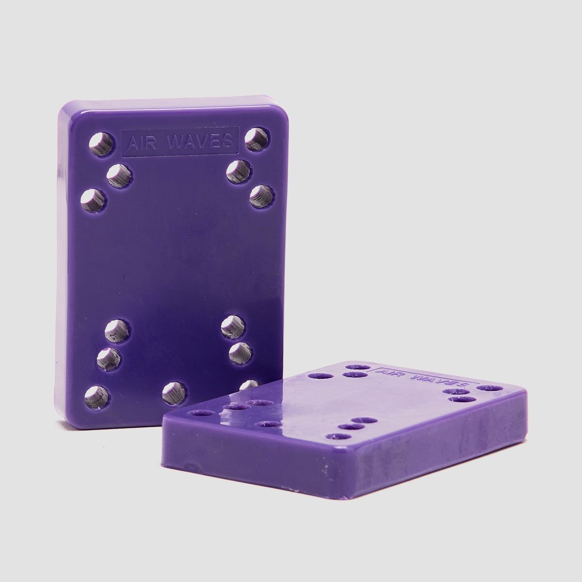 Air Waves Cheese Blocks 1/2" Heel Replacer x2 Purple