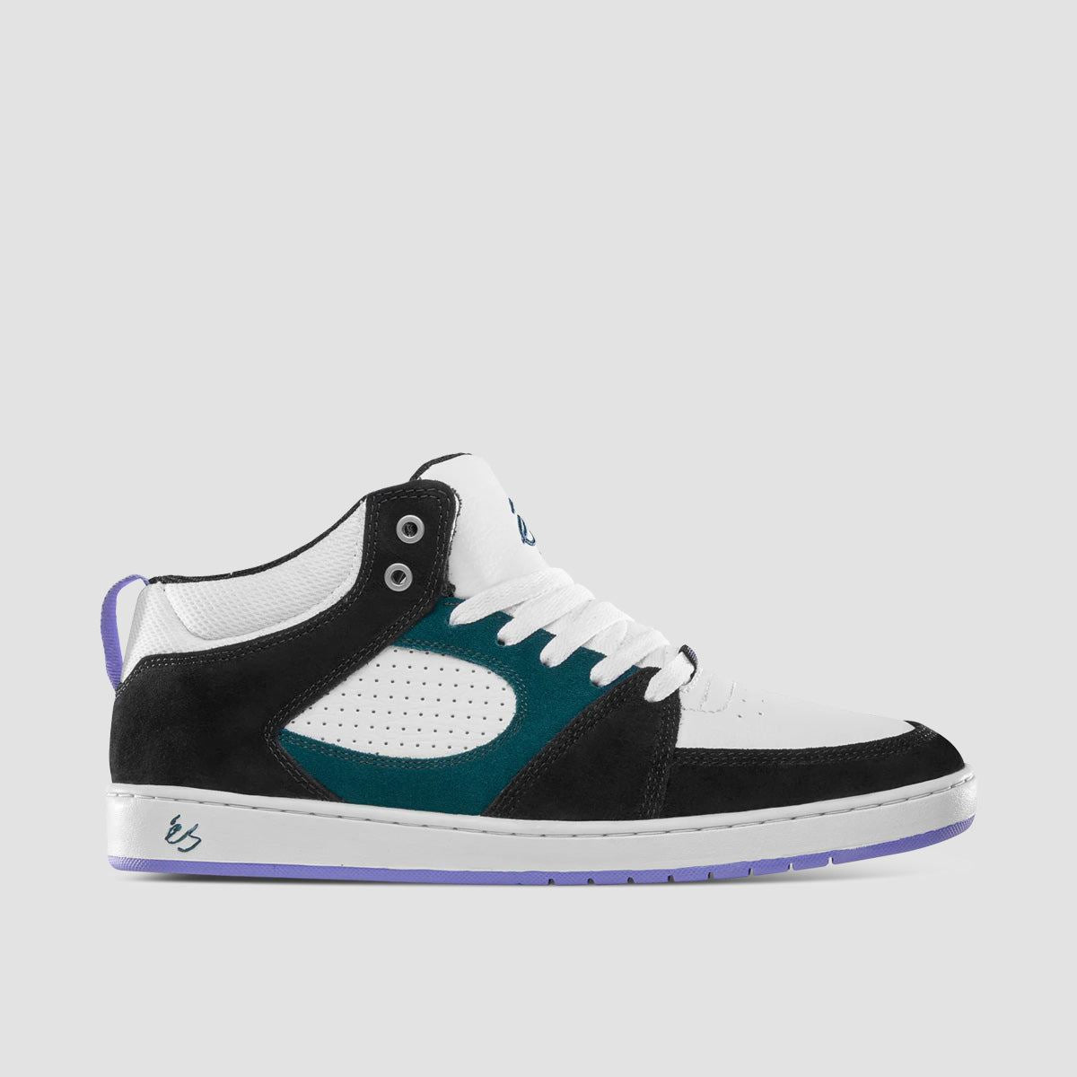 eS Accel Slim Mid Top Shoes - Black/White/Green