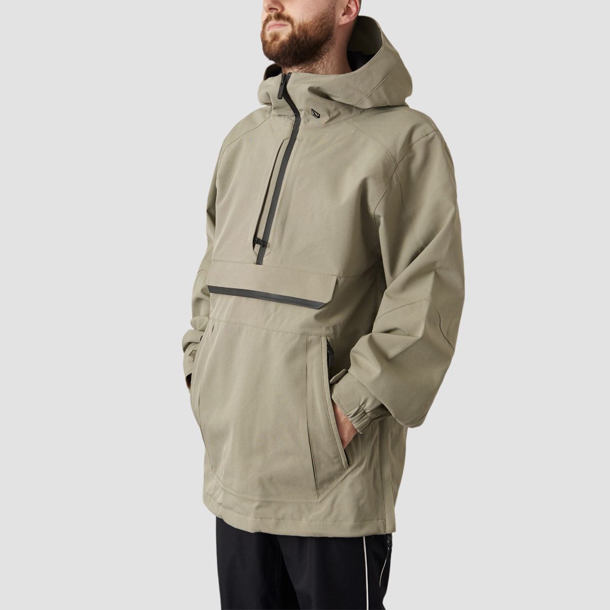 Volcom Brighton Pullover Snow Jacket Light Military