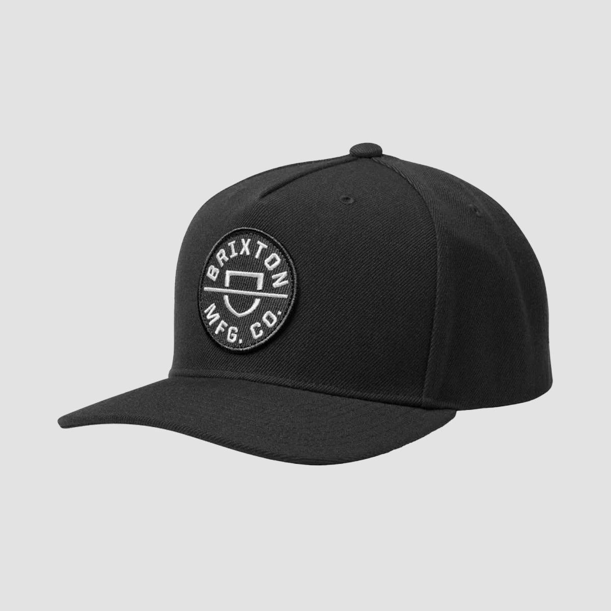 Brixton Crest C MP Snapback Cap Black