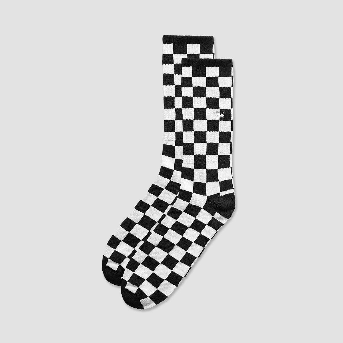 Vans Checkerboard Crew Socks Black/White Check - Unisex