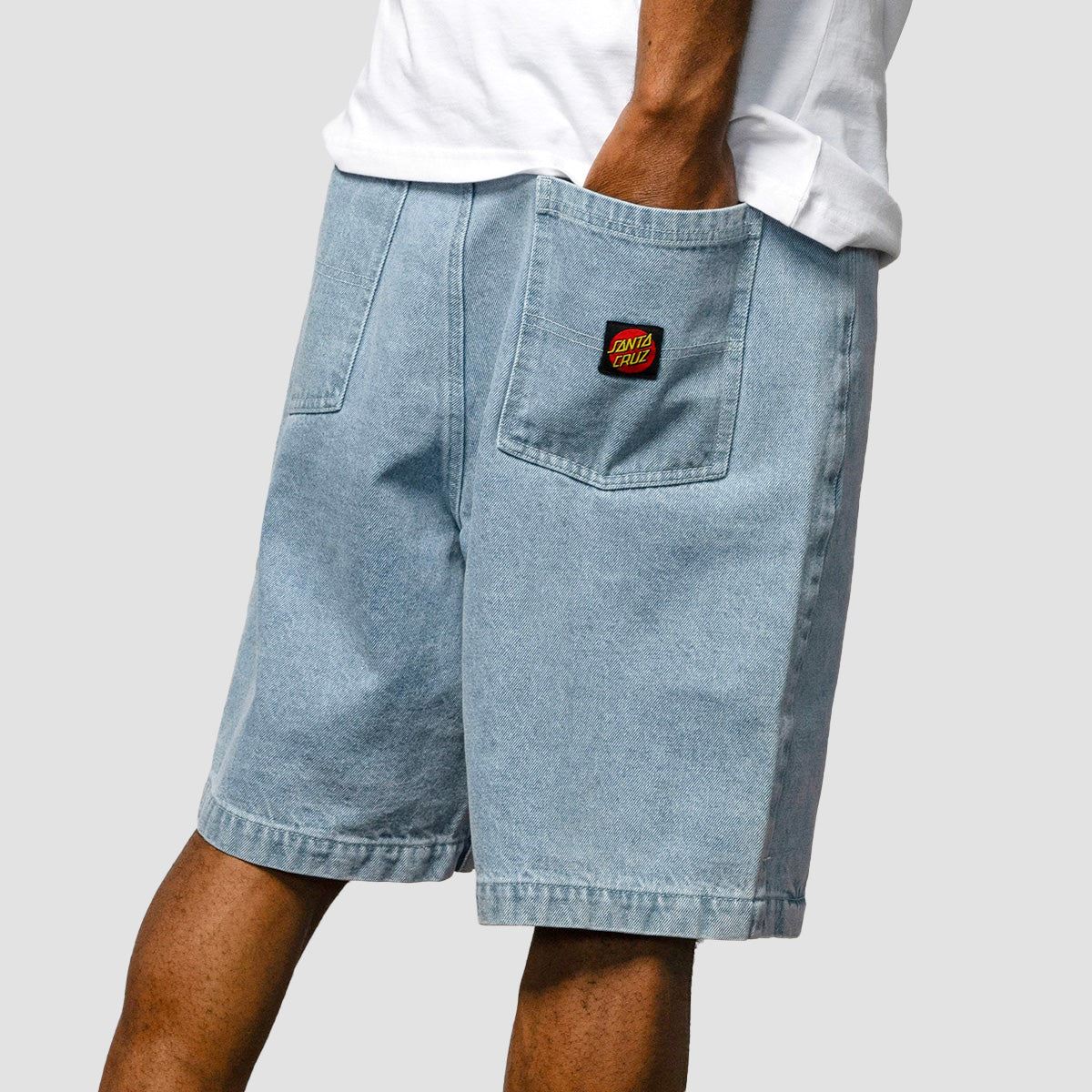 Santa Cruz Big Denim Shorts Stone Wash