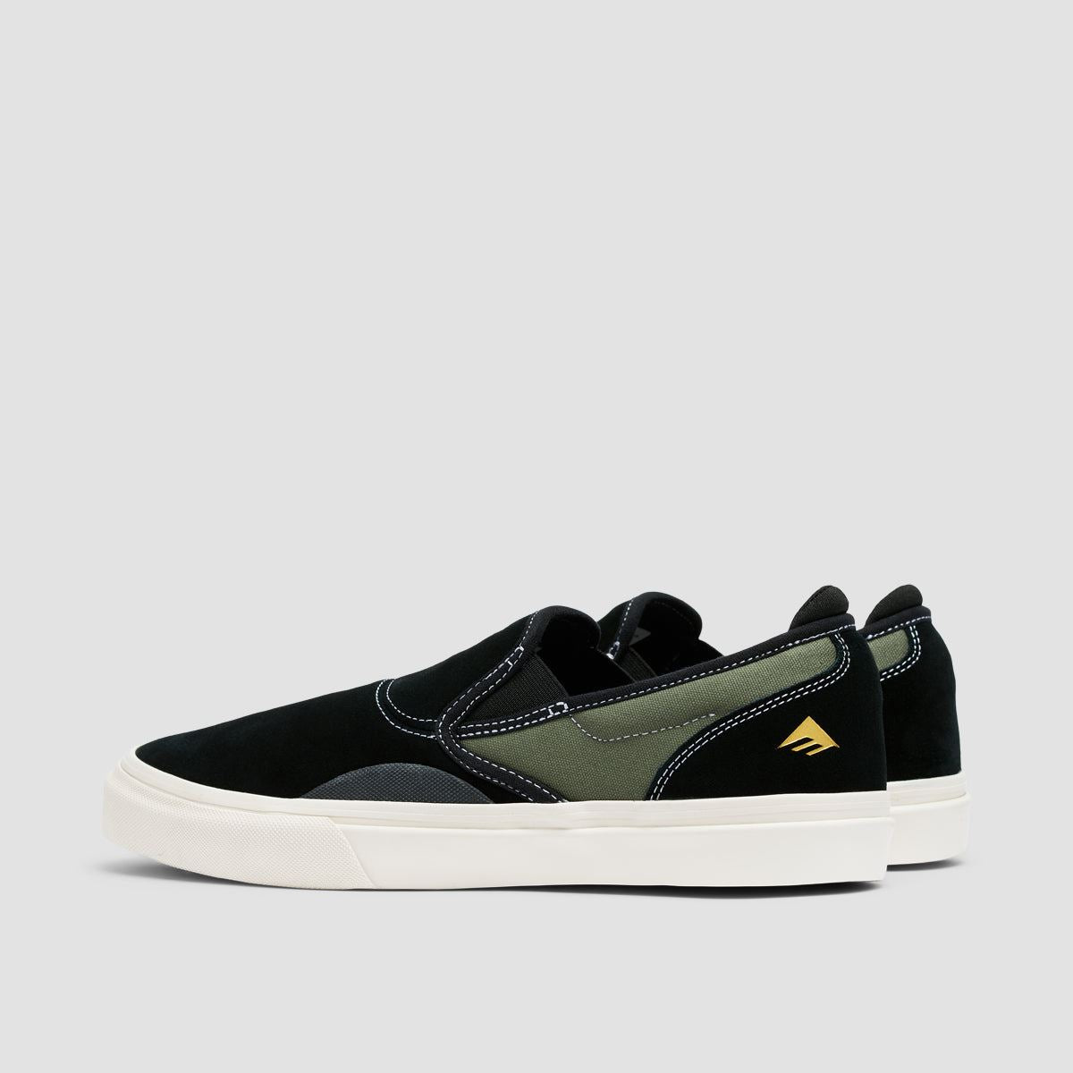 Emerica Wino G6 Slip On Shoes Black/Olive