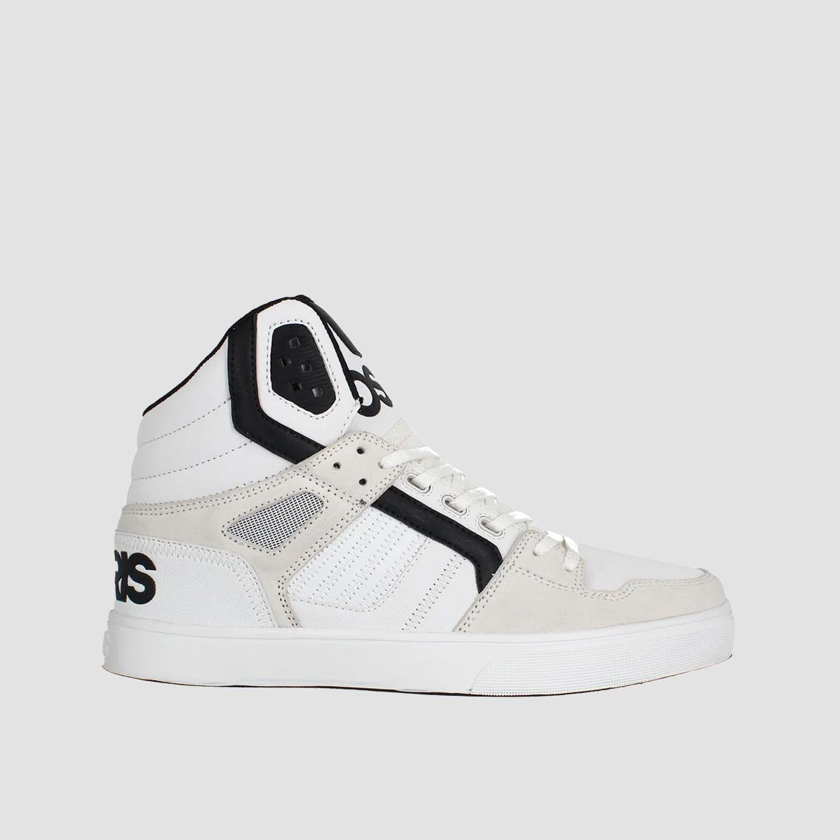 Osiris Clone High Top Shoes - White/Black/White