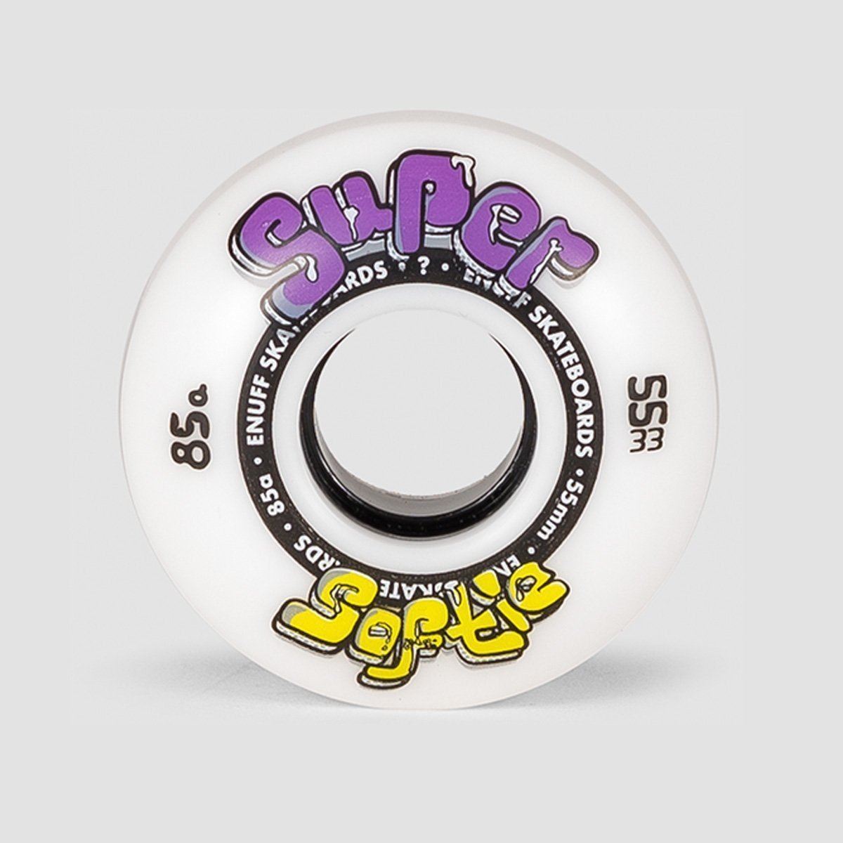 Enuff Super Softie Skateboard Wheels White 55mm