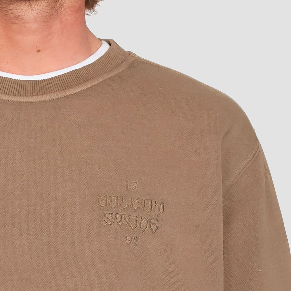 Volcom Compstone Crew Sweat Mud