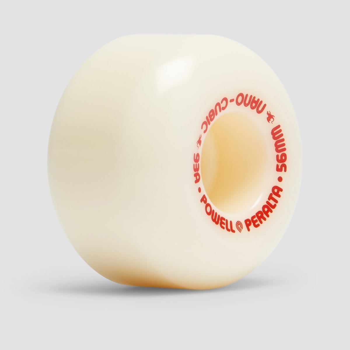 Powell Peralta Dragon Formula Nano Cubic 93A A1 Skateboard Wheels Off White/Red 56x37mm