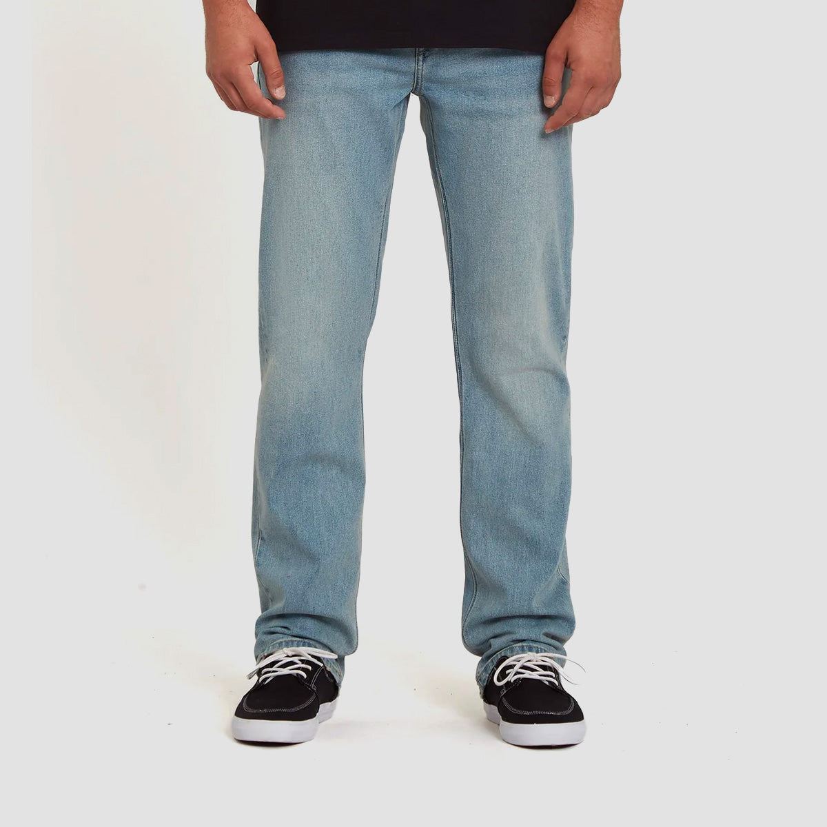 Volcom Solver Modern Straight Fit Jeans Worker Indigo Vintage