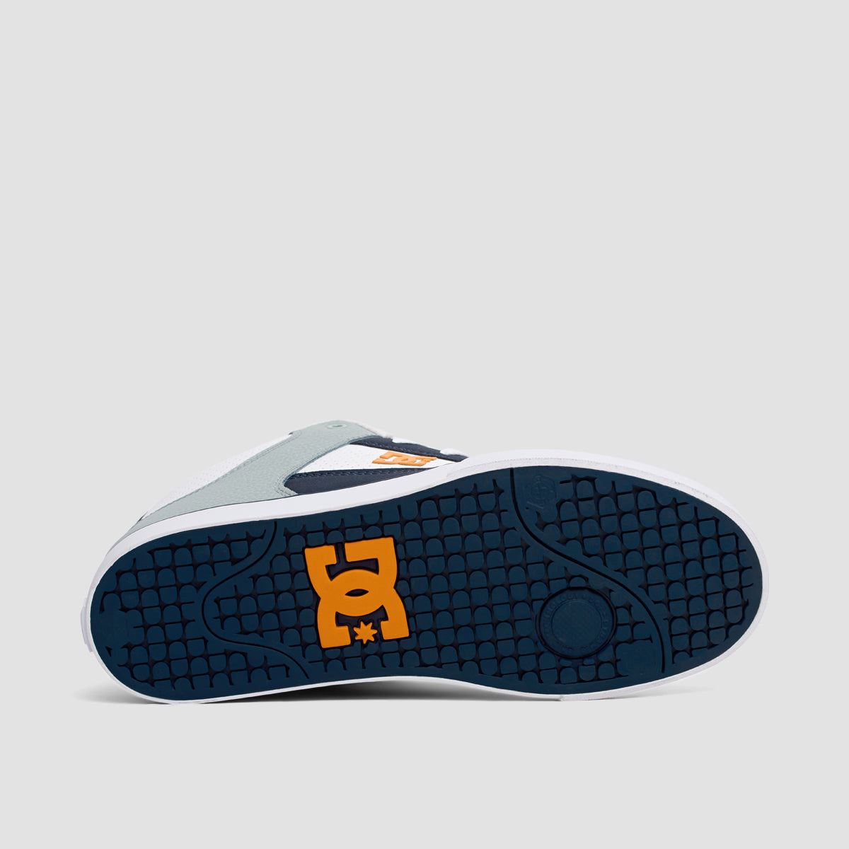 DC Pure Mid Shoes - White/Grey/Orange