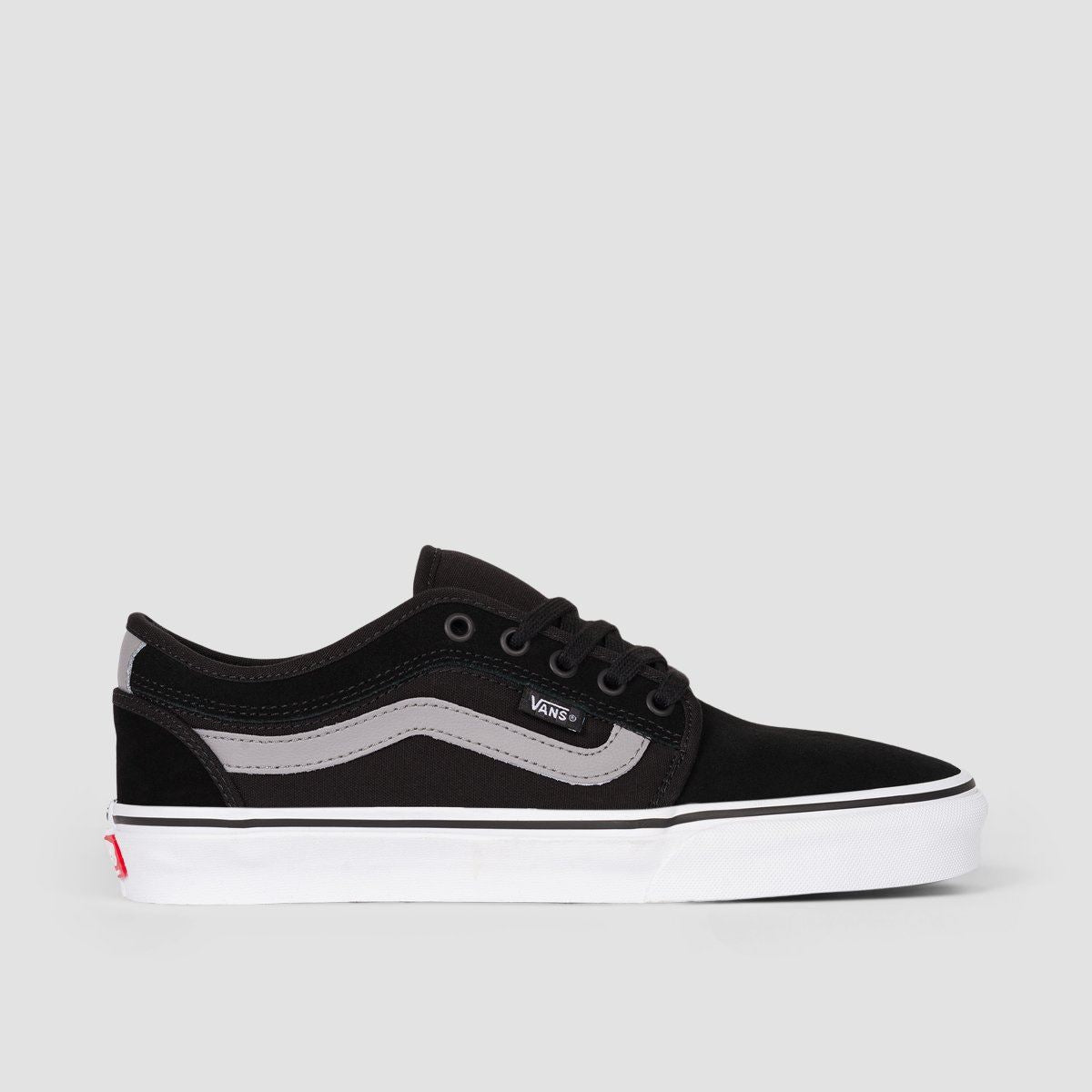 Vans Chukka Low Sidestripe Shoes - Black/Grey/White