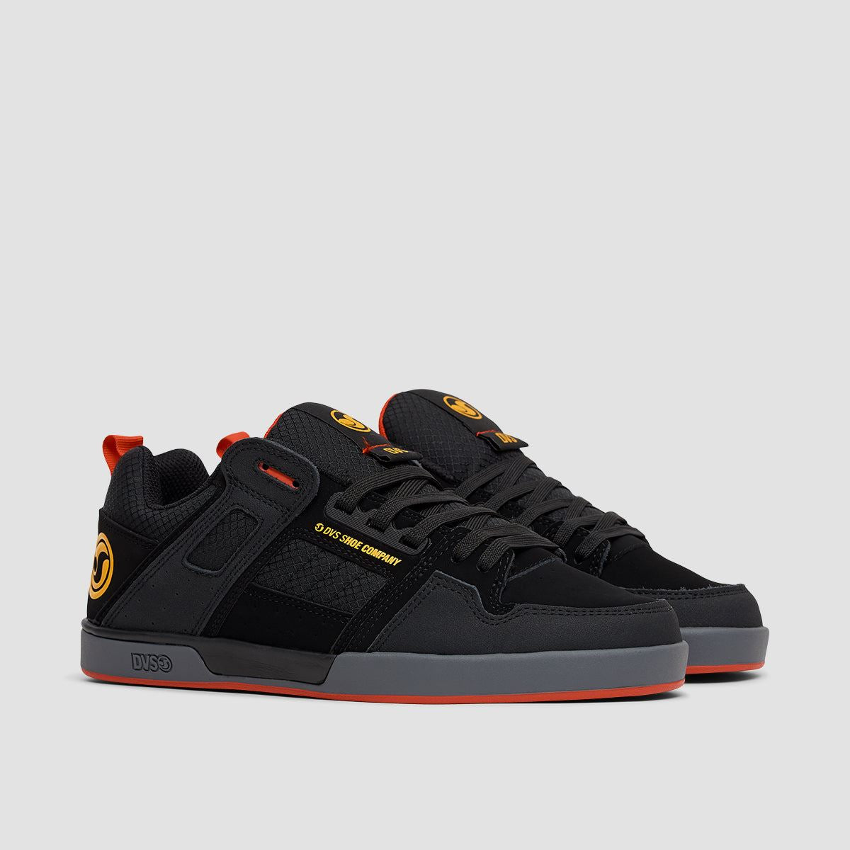 DVS Comanche 2.0+ Shoes - Black/Yellow/Red Nubuck