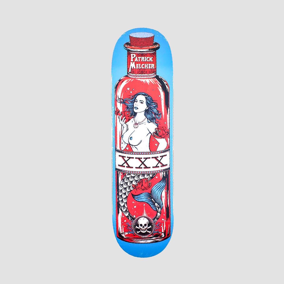 Death Patrick Melcher Mermaid Skateboard Deck Blue - 8.5