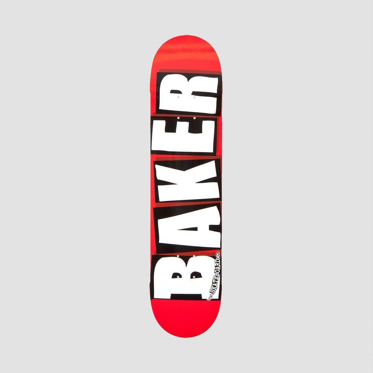 Baker Brand Logo Skateboard Deck Red/White - 8.25"