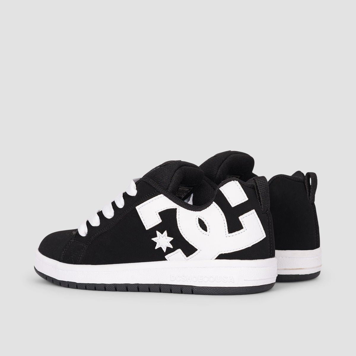 DC Court Graffik Shoes - Black/White - Kids