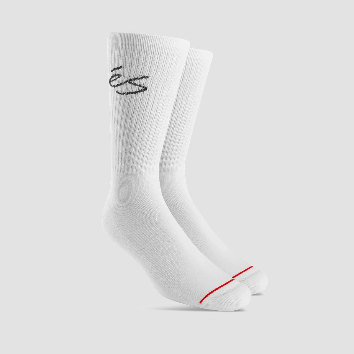 eS Script Crew Socks White