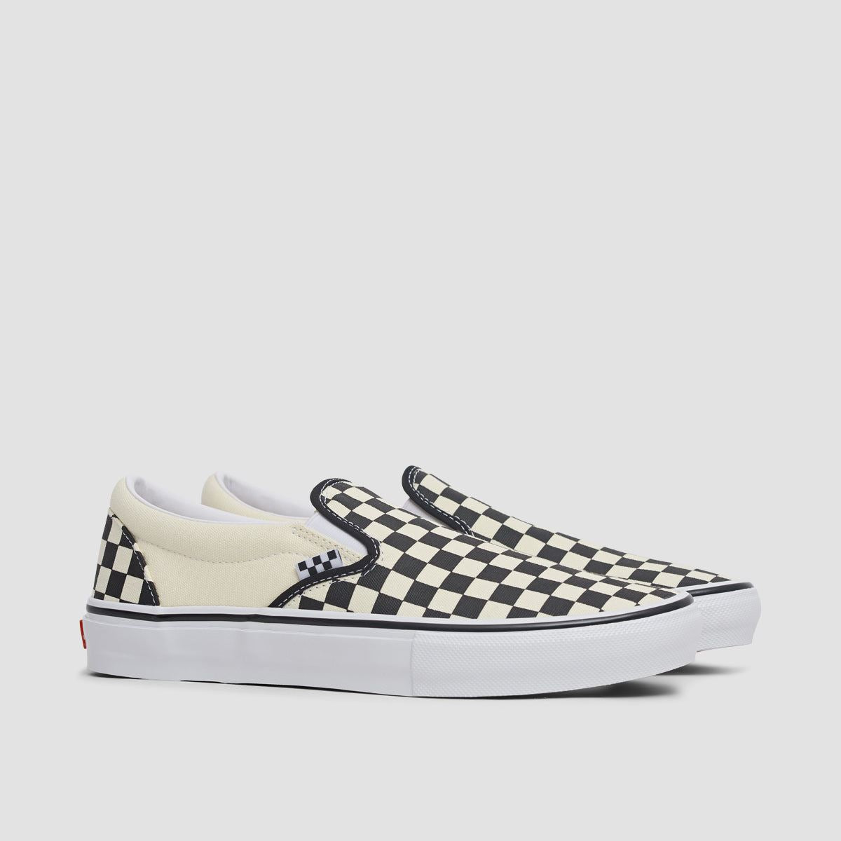 Vans Skate Slip-On Shoes - Checkerboard Black/Off