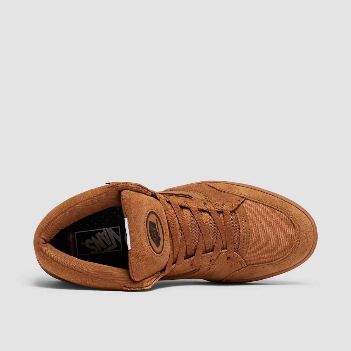 Vans Skate Zahba Mid Top Shoes - Brown/Gum