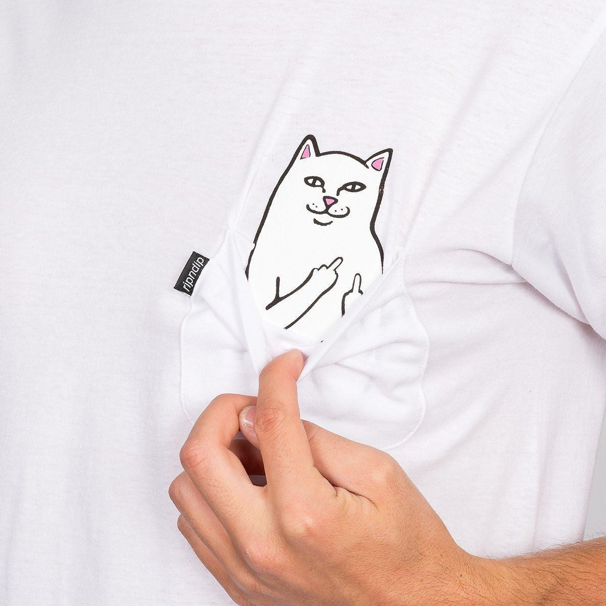 Ripndip Lord Nermal Pocket T-Shirt White