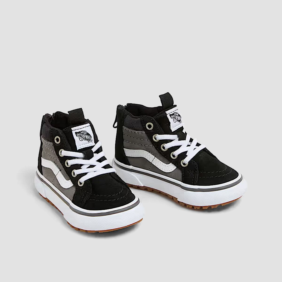 Vans MTE SK8-Hi Zip High Top Shoes - Black/Grey - Kids
