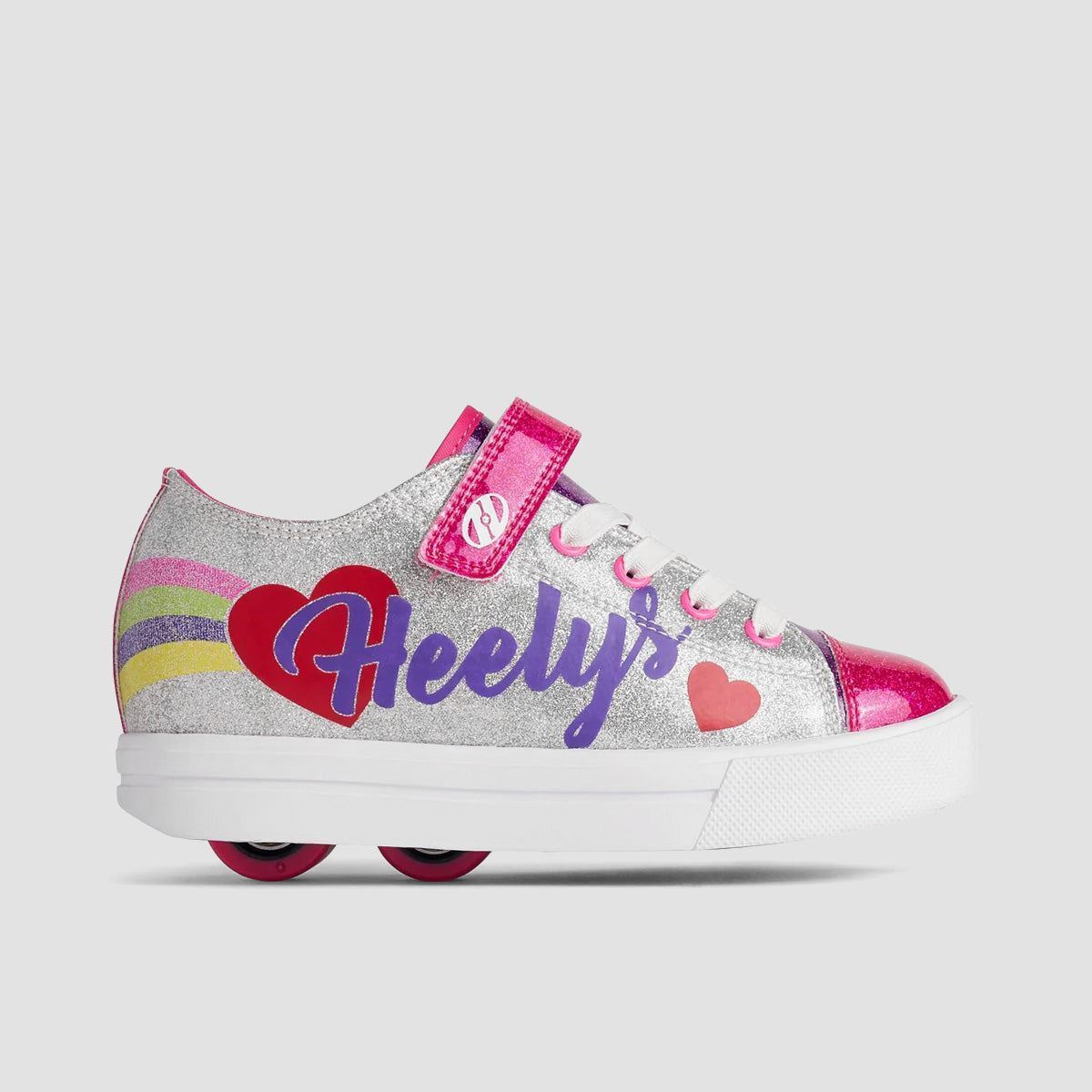 Heelys Snazzy X2 Silver/Rainbow/Heart