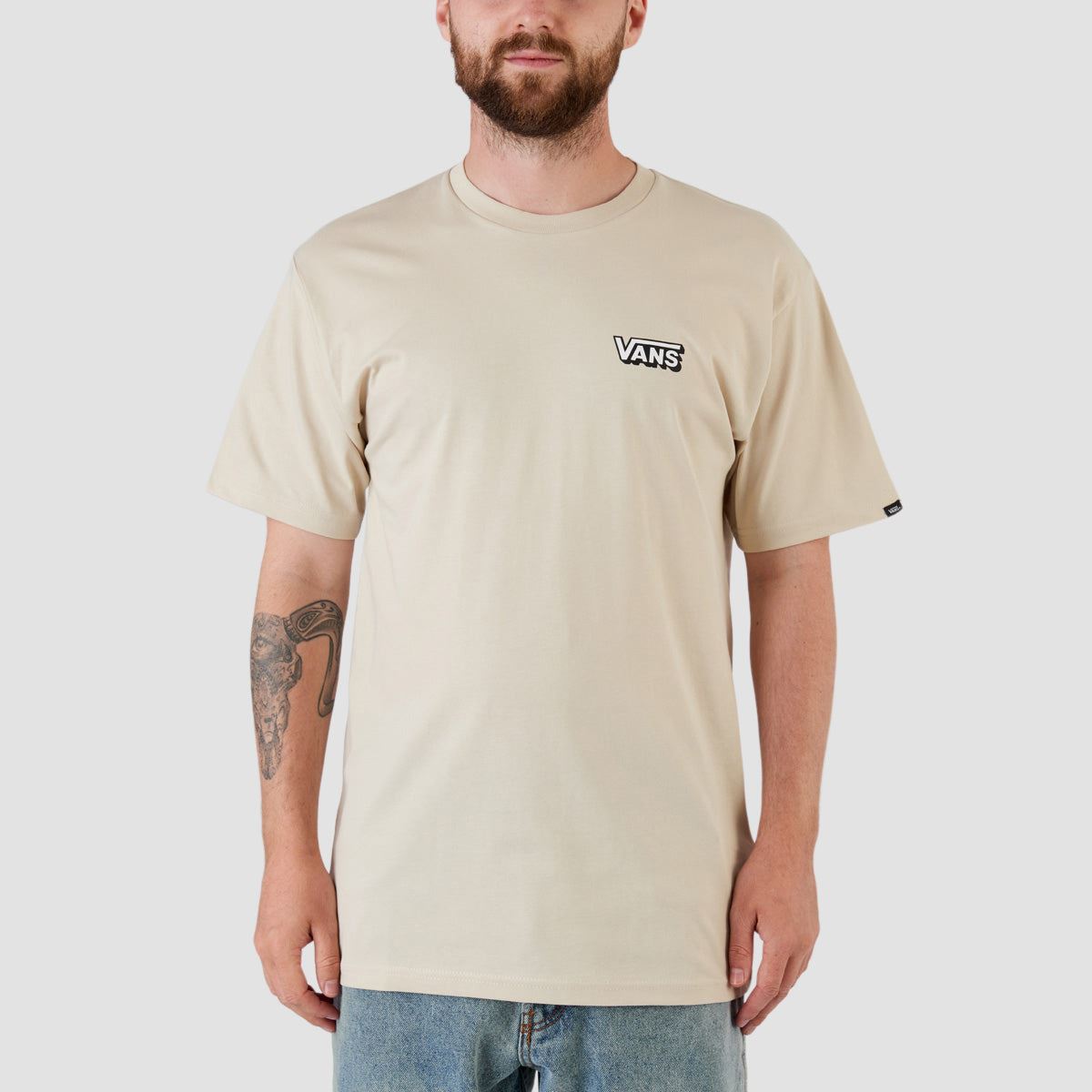 Vans Og Tri Vee T-Shirt Oatmeal