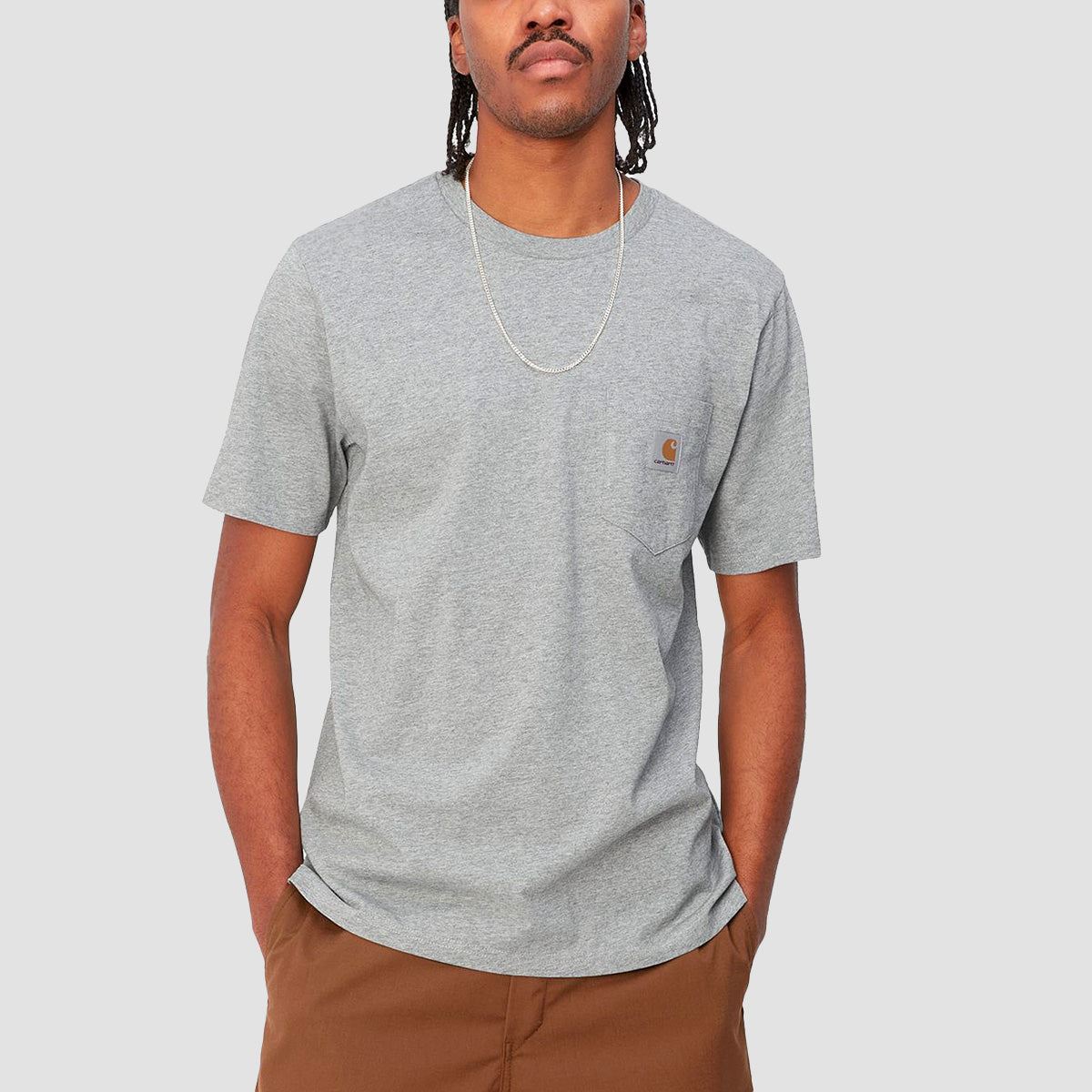 Carhartt WIP Pocket T-Shirt Grey Heather