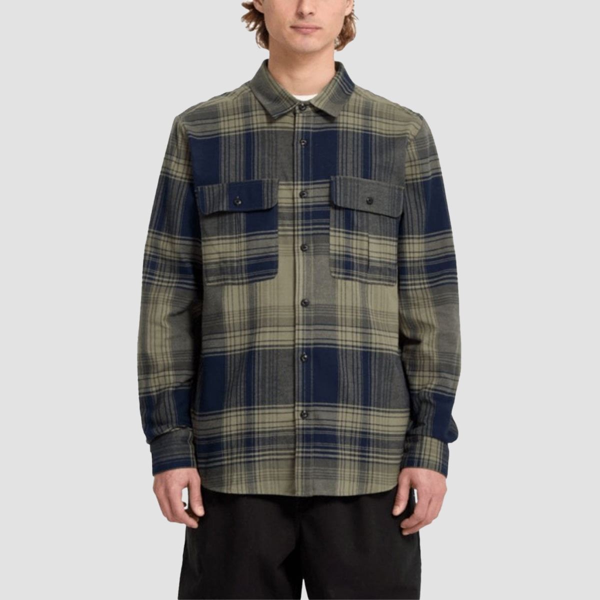 Volcom Parkstone Longsleeve Shirt Thyme Green