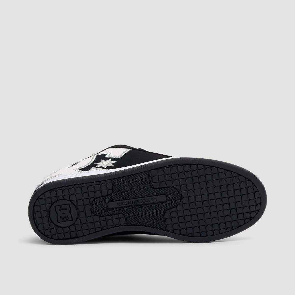 DC Court Graffik Shoes - Black/White Stencil - Womens