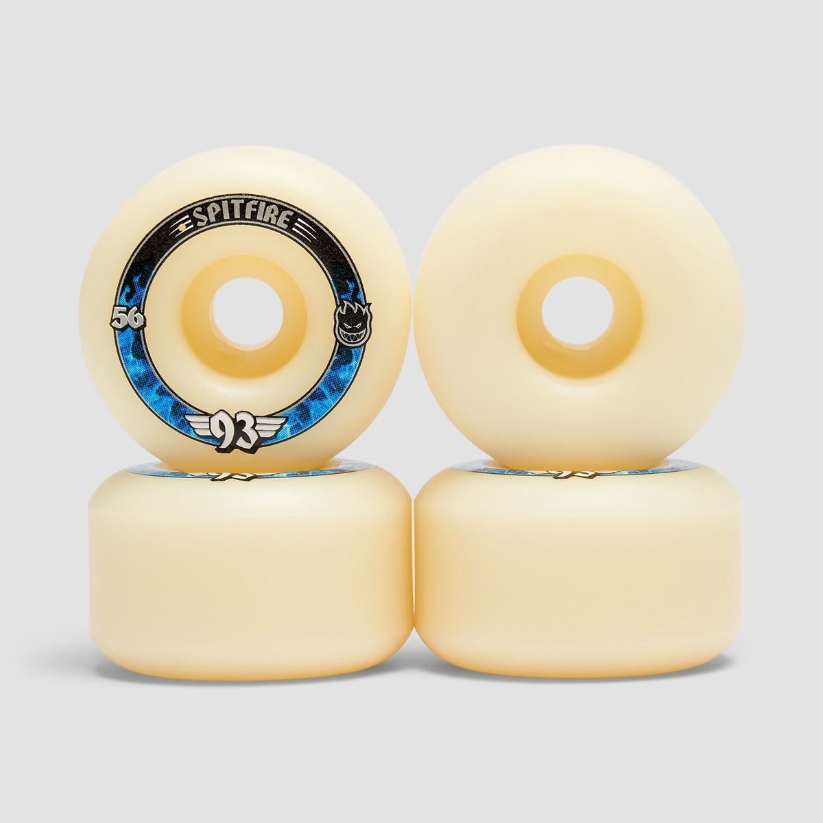 Spitfire 93 Formula Four Radials 93DU Skateboard Wheels Natural 56mm