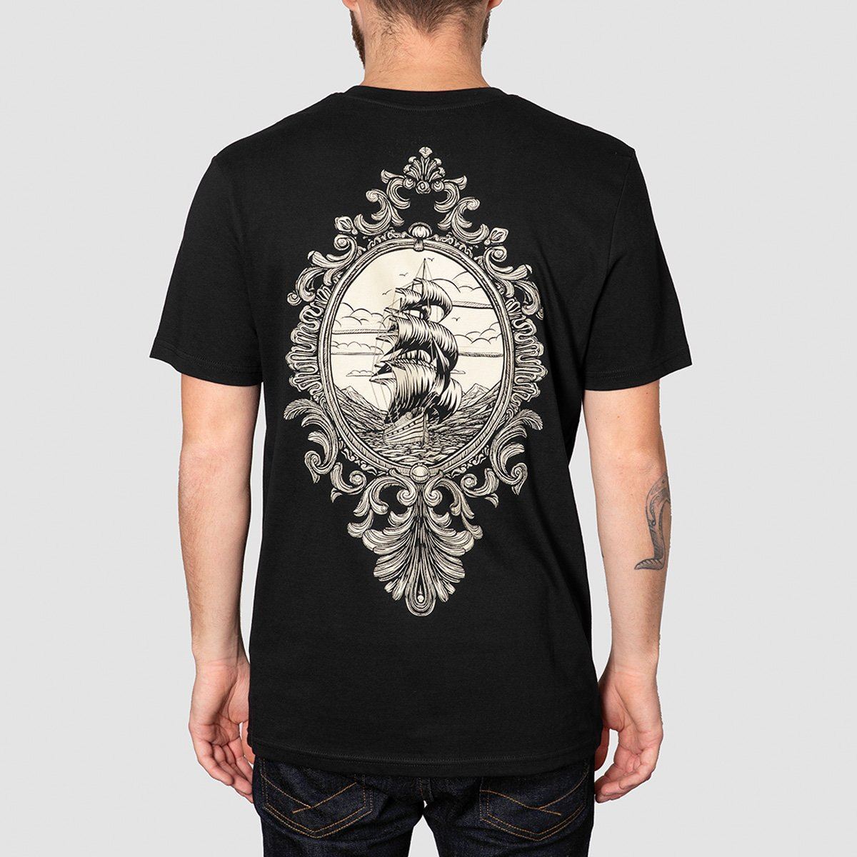 Heathen The Peaquod T-Shirt Black