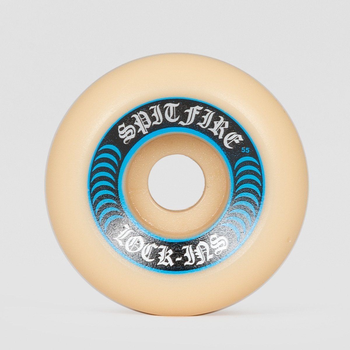 Spitfire Formula Four Lock-Ins 99a Skateboard Wheels White/Blue 55mm