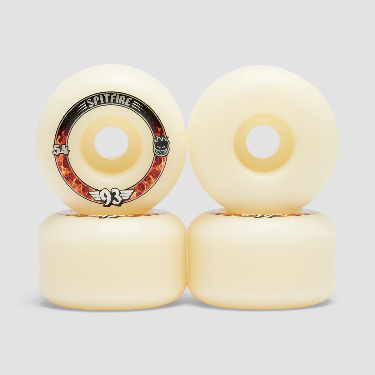 Spitfire 93 Formula Four Radials 93DU Skateboard Wheels Natural 54mm