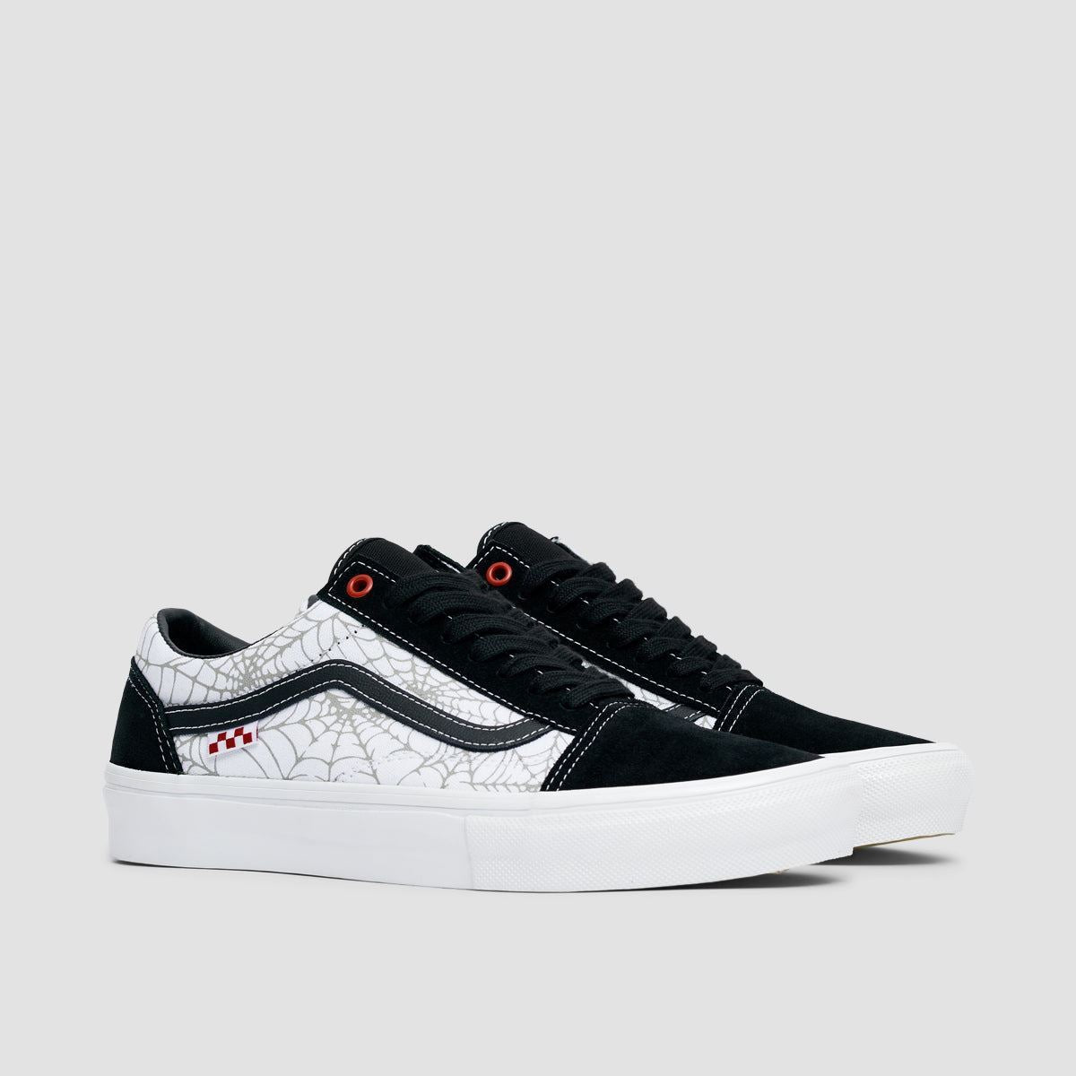 スケートボード Vans Old Skool Black Windon Spider Black Vans Skate Old Skool Shoes - Black Widow Spider Black/White/Red